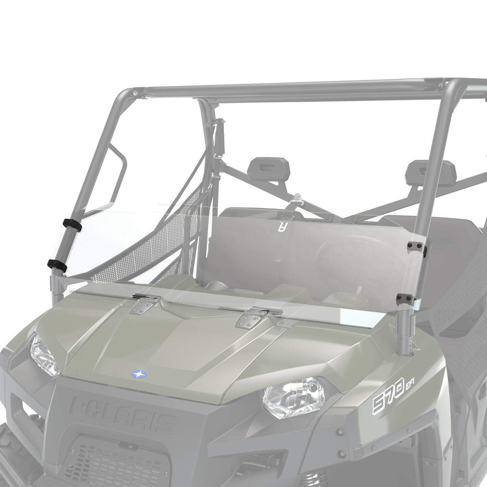 Polaris Off Road Lock & Ride Half Windshield - Poly