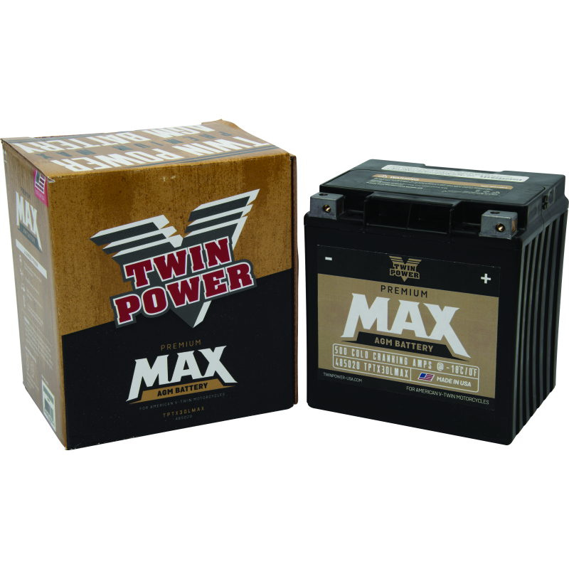 Twin Power GYZ-32HL Premium MAX Battery Replaces H-D 66010-97A Made in USA 500 CCA