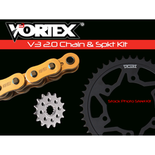 Sprocket/Chain Kit Stl/Stl 15/45t Sil Rx3 520 110l Gld