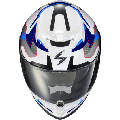 Exo T520 Full Face Helmet Zuse White/Blue Sm