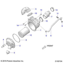 Polaris ATV Narrow Band Clamp, 23-50 mm, Genuine OEM Part 7082627, Qty 1