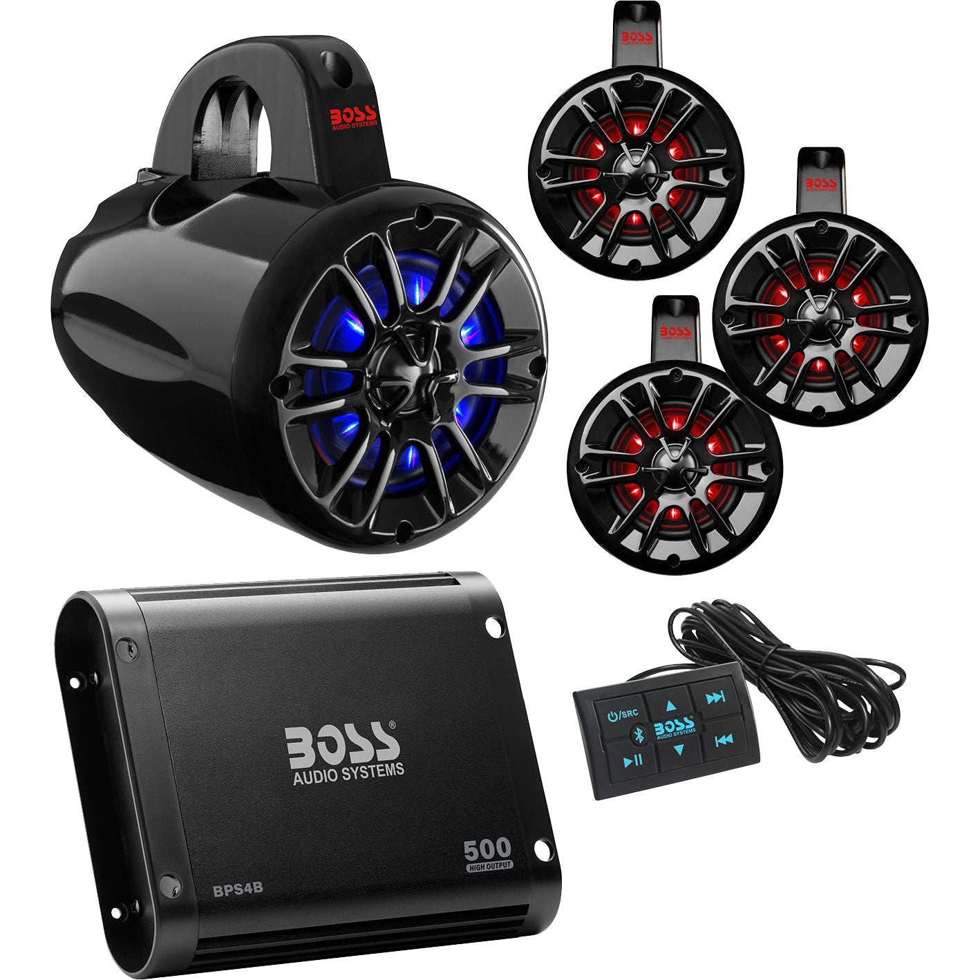 Universal 4 Speaker Kit For Utv