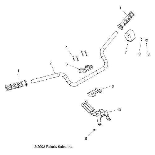Polaris ATV Control Assembly, Left, Hi/Lo/Off, Genuine OEM Part 2010340, Qty 1