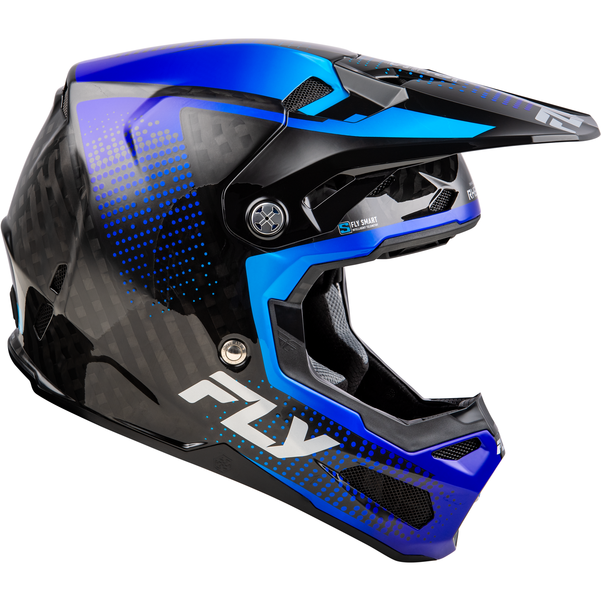 Yth Formula S Carbon Protocol Helmet Black Carbon/Blue Yl