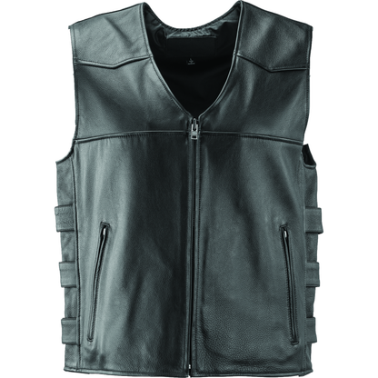 Kuryakyn Leather By River Road Plains Leather Vest Black - XL