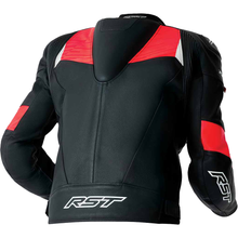Tractech Evo D3o Jacket Blk/Flo Red Leather Xl