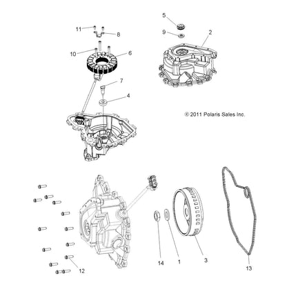 Polaris RZR CVR Ignition Kit, Genuine OEM Part 2204736, Qty 1
