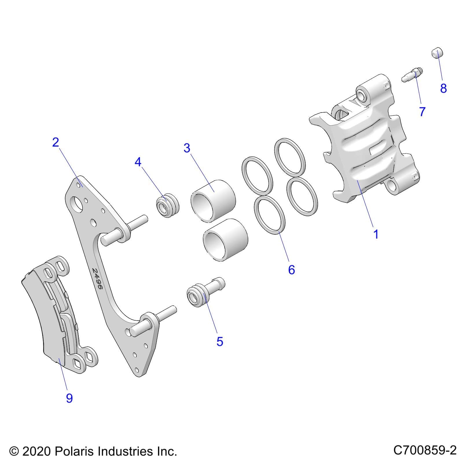 Polaris Ranger ASM-CLPR,DB1.375",XL,SS,RH [INCL. ALL], Genuine OEM Part 1913602, Qty 1