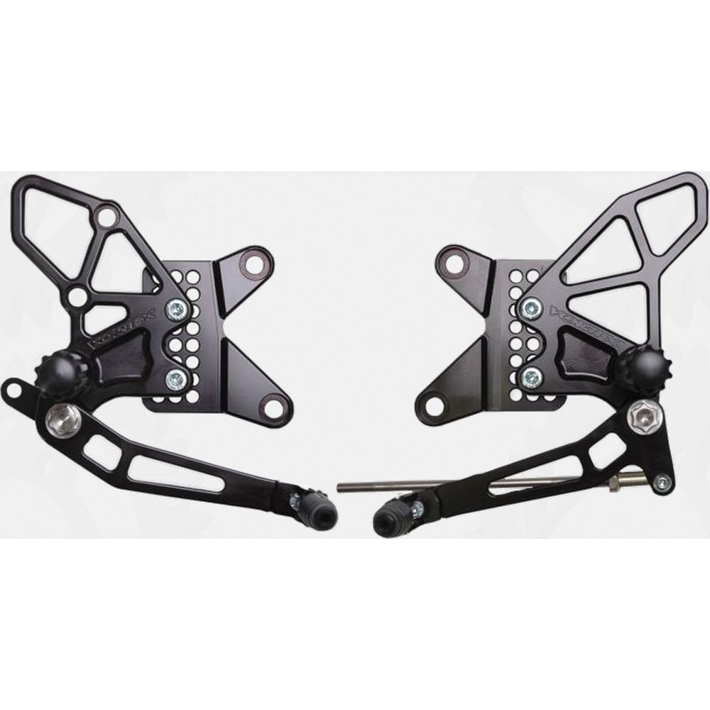Rear Set Complete Blk Kaw
