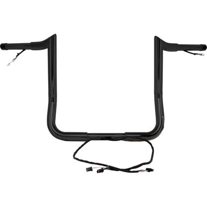 14" Monkey Bagger Bar Prewired Satin Black `14 23 Flh/Flt