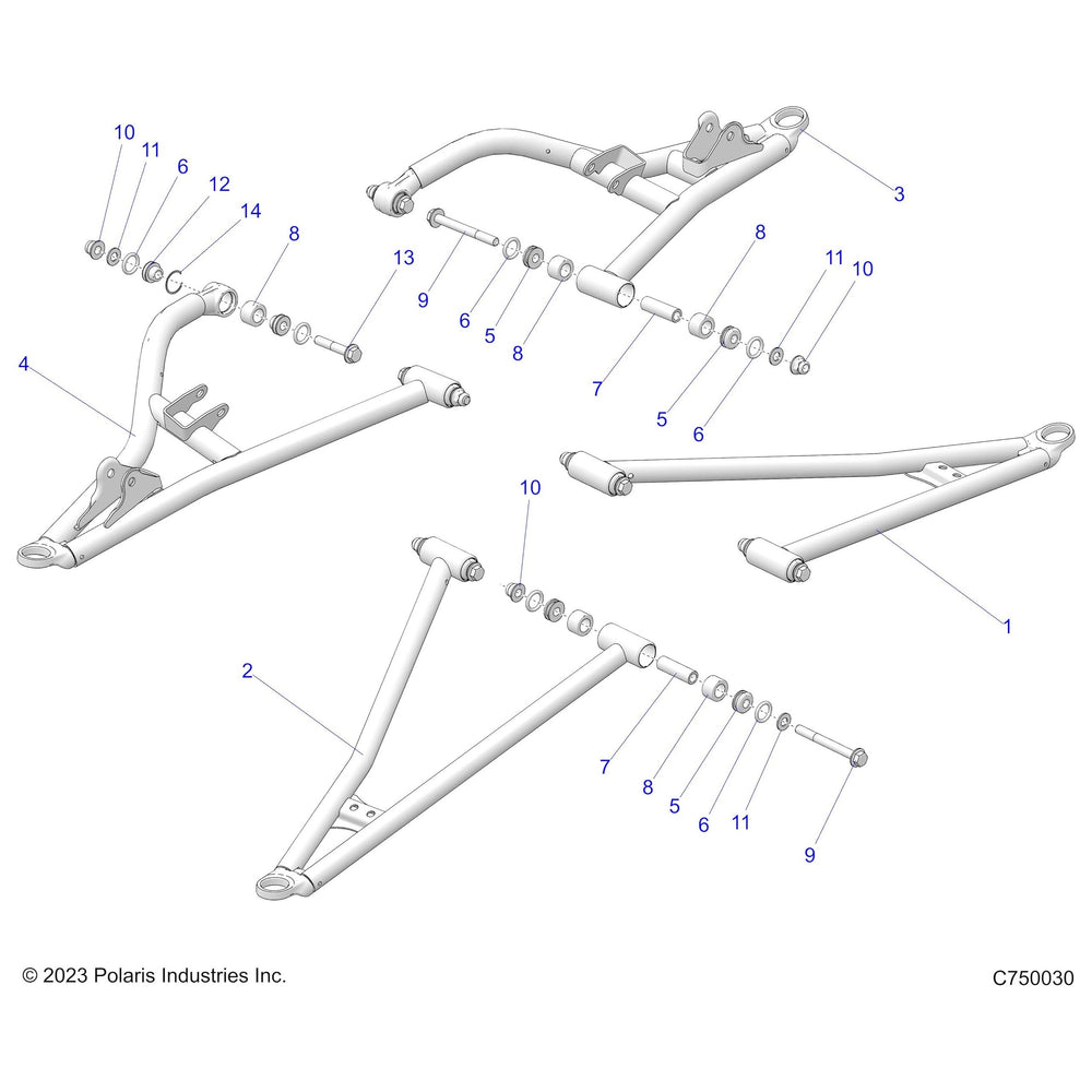 
                      
                        Polaris RZR Control Arm, Front, Upper, Left, Matte Black, Genuine OEM Part 1023223-458, Qty 1
                      
                    