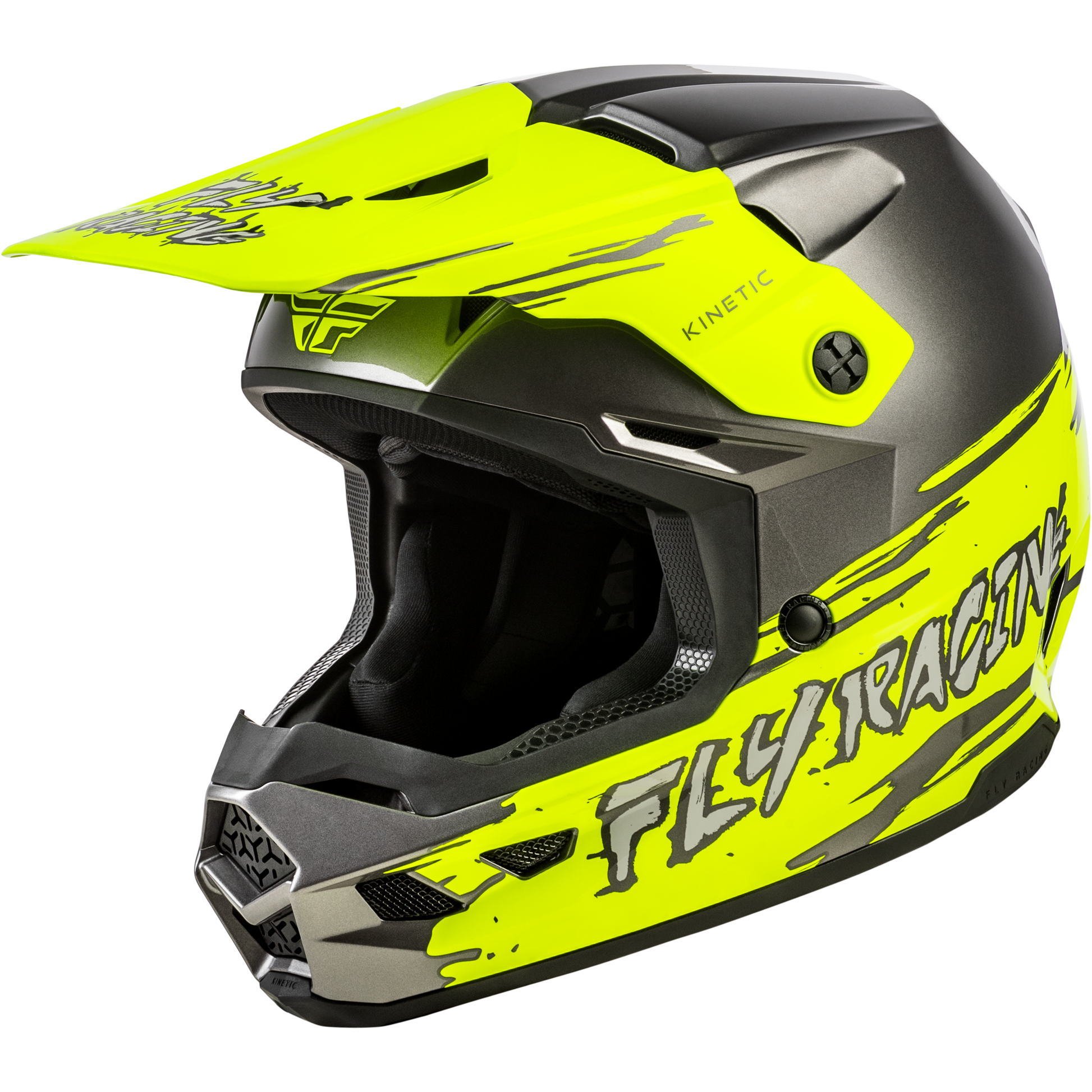 Youth Kinetic Surge Helmet Grey/Hi Vis Yl