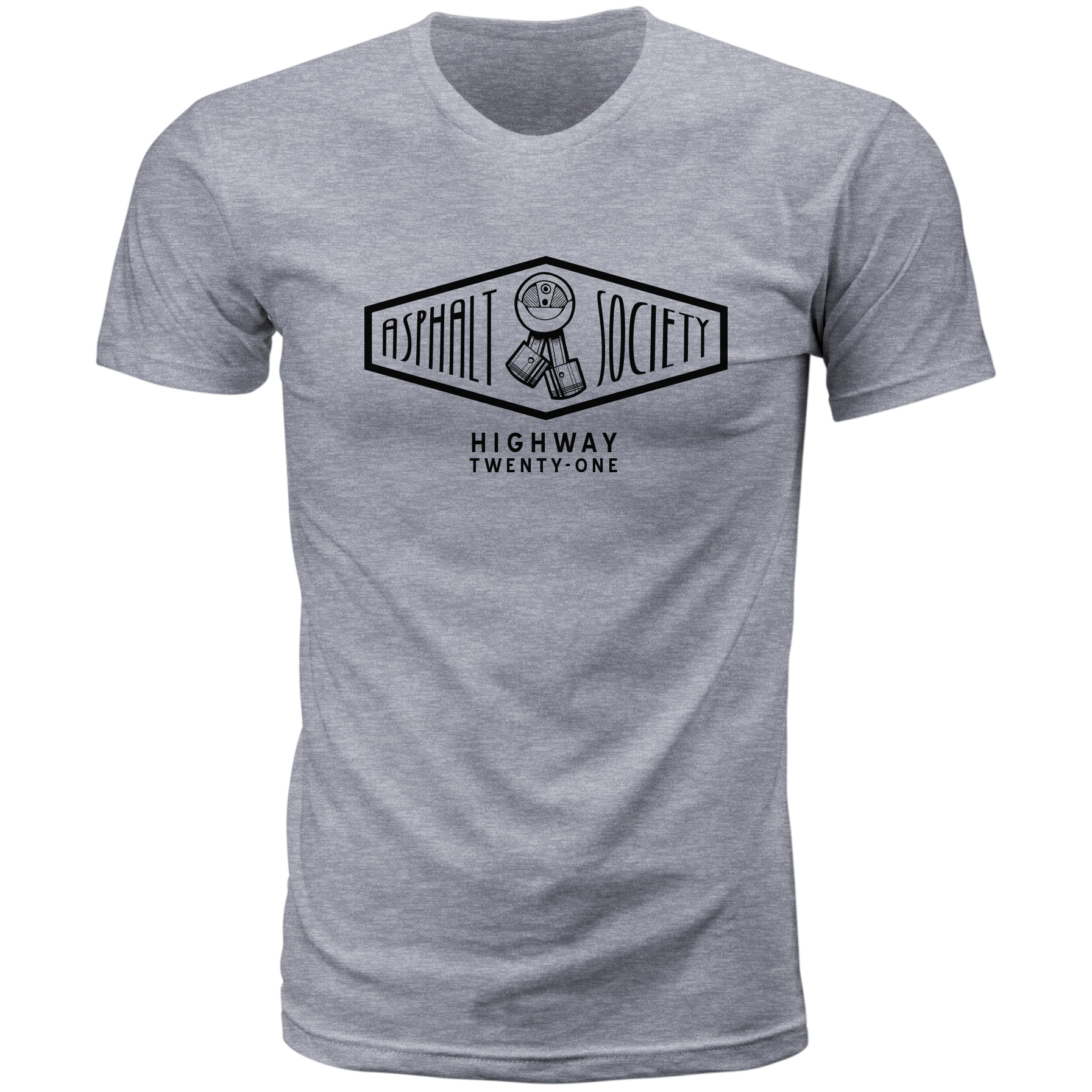 Asphalt Society Tee Heather Grey Sm
