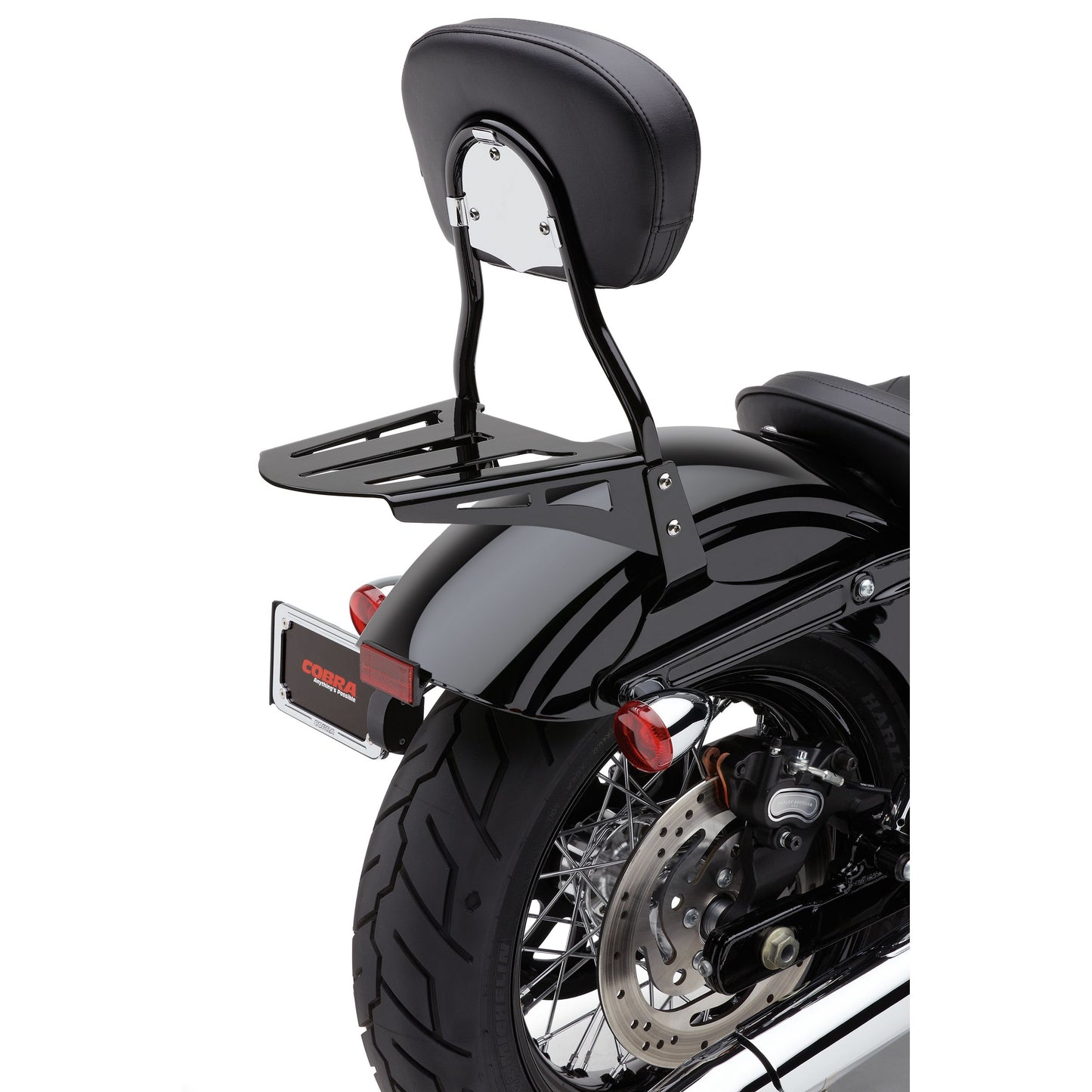 Sissy Bar Luggage Rack Formed Black Hon Yam