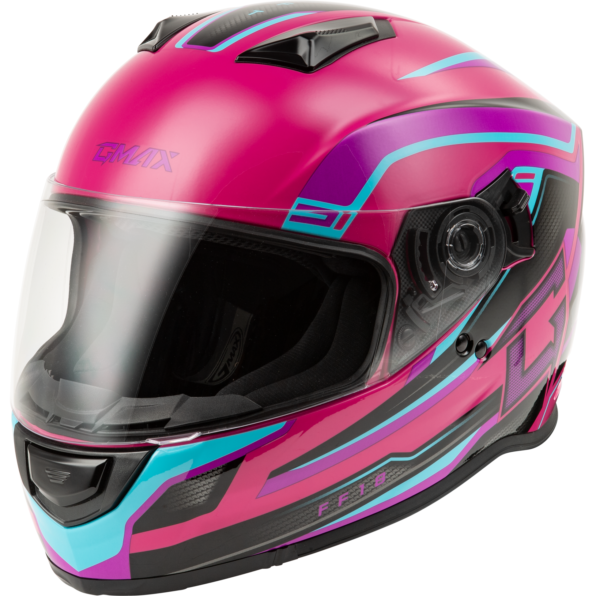 Ff 18 Drift Helmet Pink/Blue/Black Md