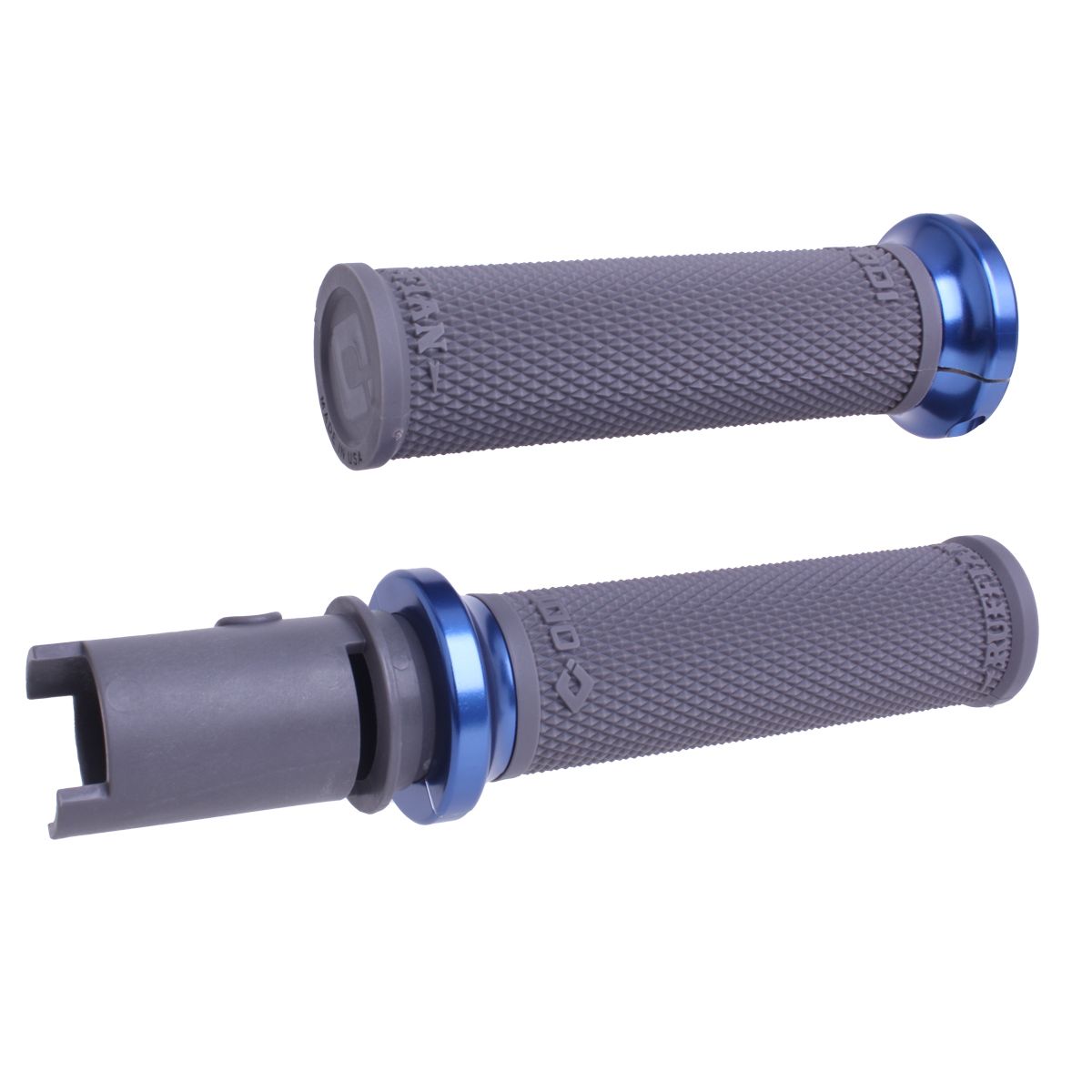Lock On Ruffian Grips Graphite/Blue Cvo `23 24