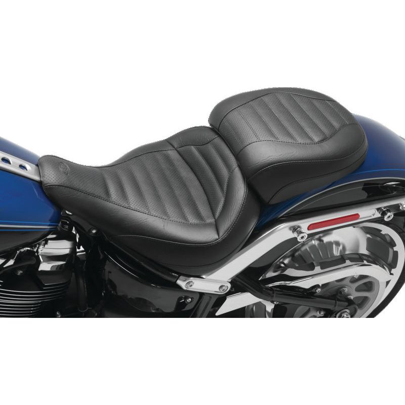 Mustang 11-13 Harley Blackline, 12-17 Slim,Slim S Wide Tripper Passenger Seat - Black