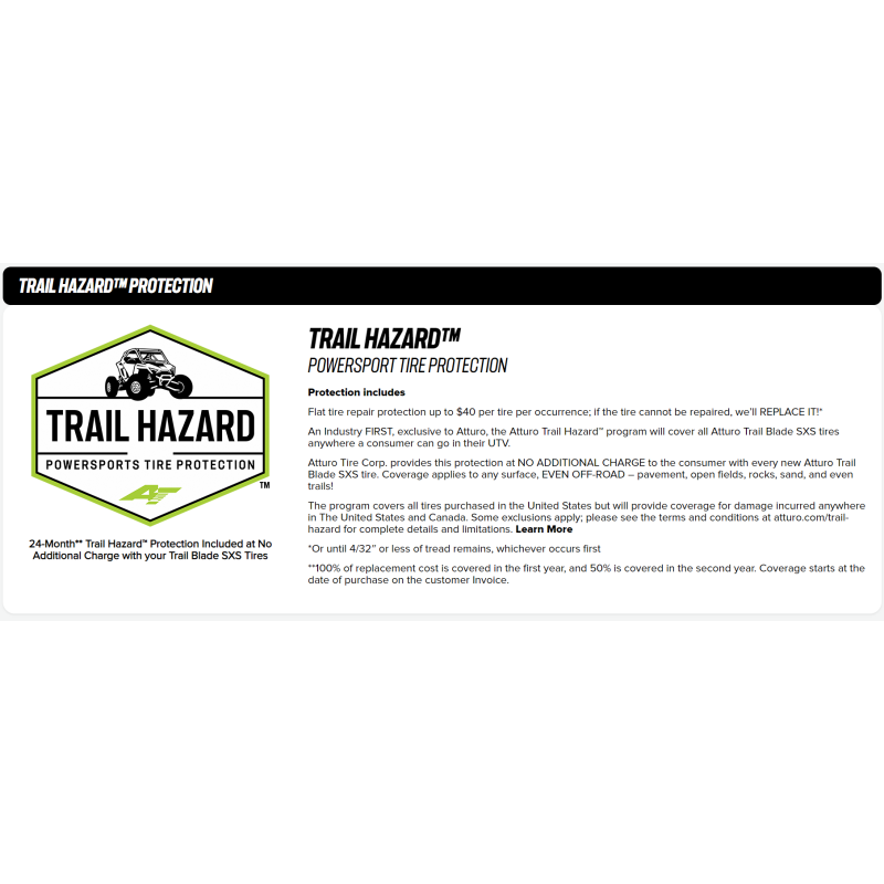 Atturo Trail Blade BOSS SxS Tire - 30X10R14 74N