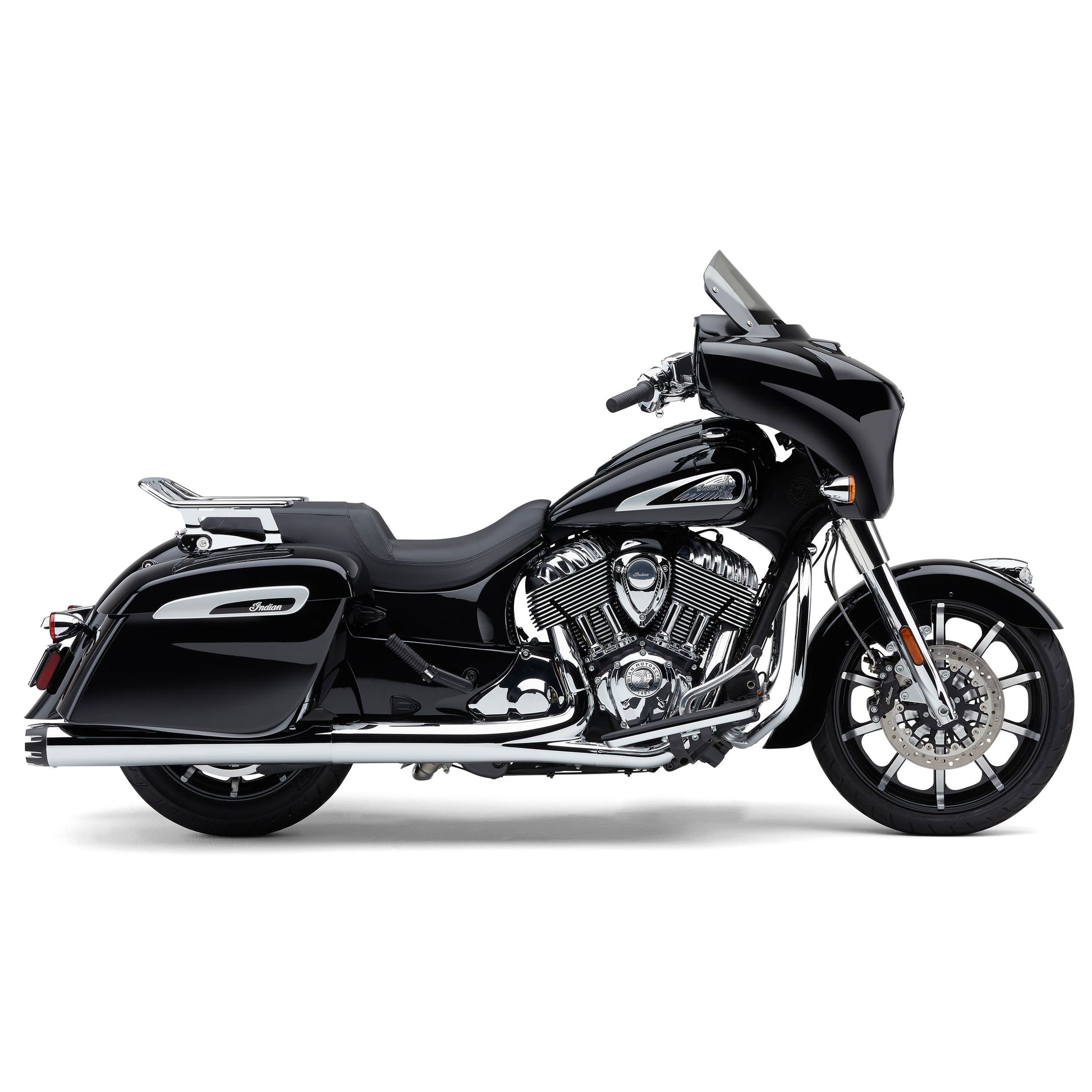 4" Nh Dual Cut Slip Ons Chrome Indian Gen 1 Bag