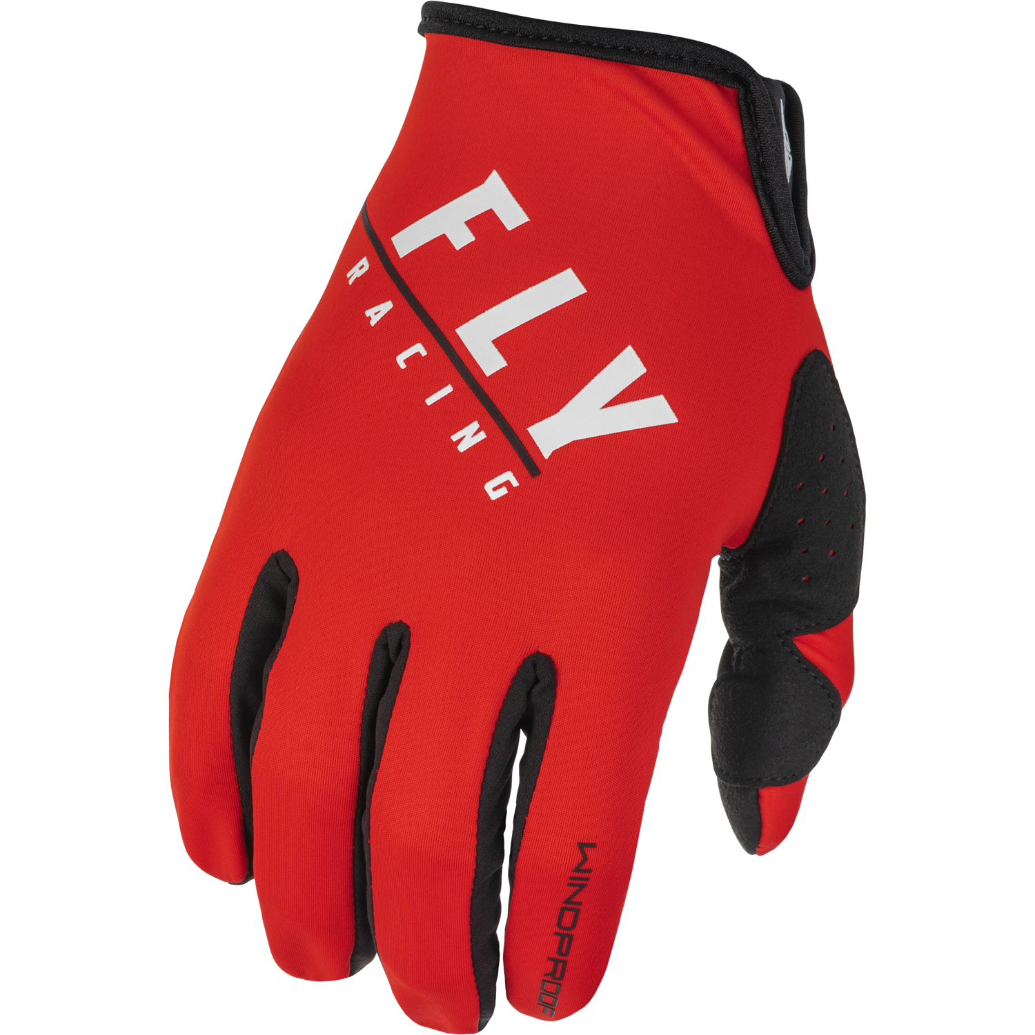 Windproof Gloves Black/Red Sz 08
