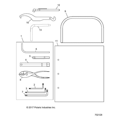 Polaris Ranger MAN-OWN, 19 RNG 902D TR [SD4C1], Genuine OEM Part 9929239, Qty 1