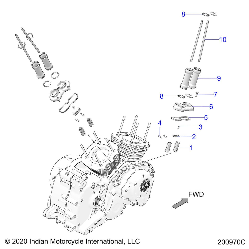 
                      
                        Indian Motorcycle Pushrod Assembly, Genuine OEM Part 5138100, Qty 1
                      
                    