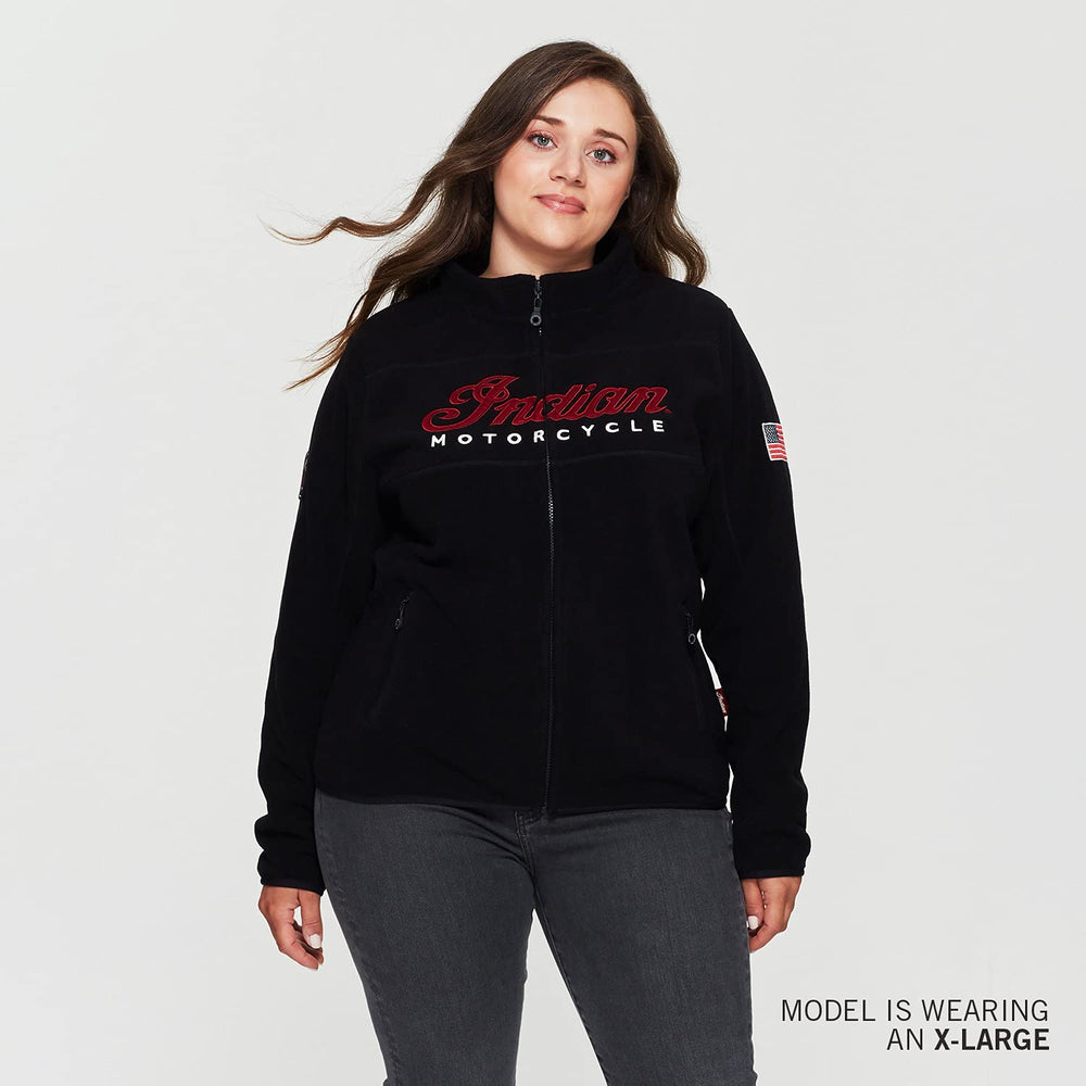 
                      
                        Indian Motorcycle Women's Zip Thru Fleece, Black - XL - 286166609
                      
                    