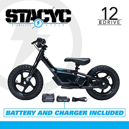 STACYC 12EDrive - 12" Electric Balance Bike, Motorcycle, MX, BMX, ride-on toy for kids, with 2AH Battery and Charger