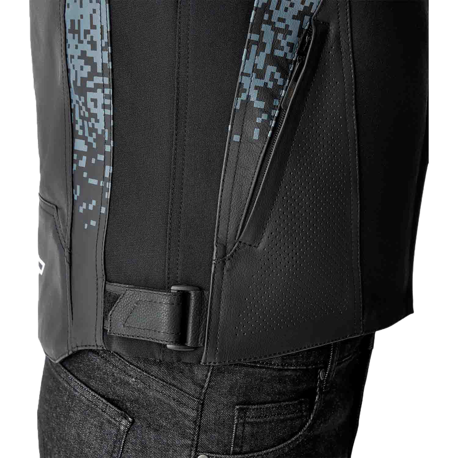 Ps Supersport K D3o Jacket Grey/Black Leather 2x