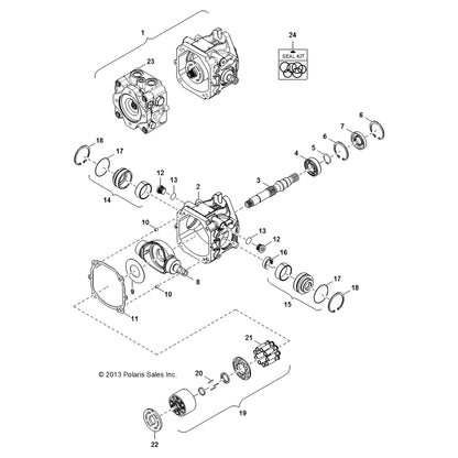 Polaris Ranger HST Pump, Genuine OEM Part 3120014, Qty 1