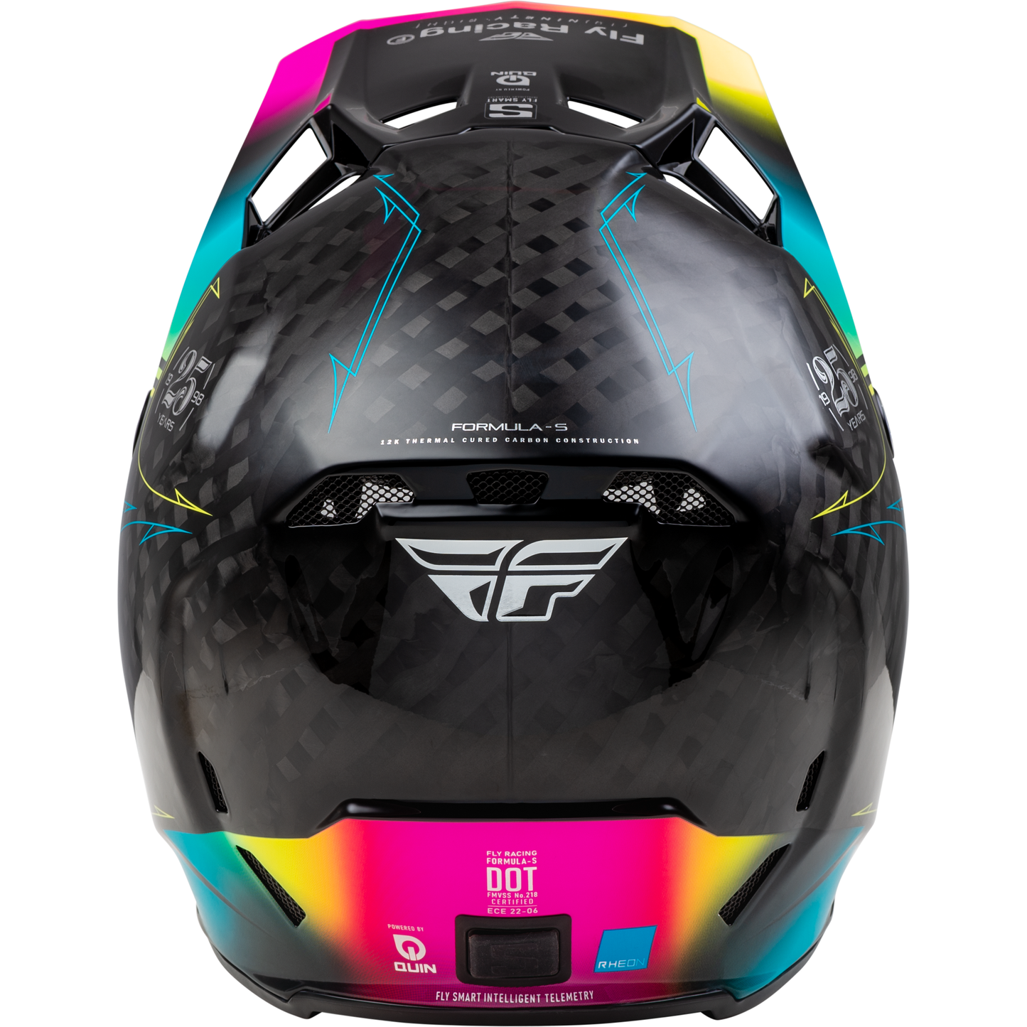 Formula S Carbon Legacy Helmet Black/Electric Blu/Fuschia Xl