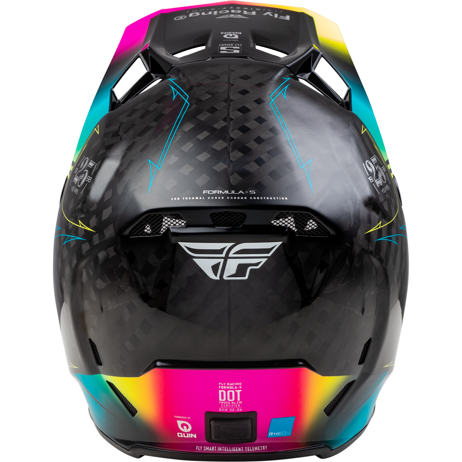 Formula S Carbon Legacy Helmet Black/Electric Blu/Fuschia 2x