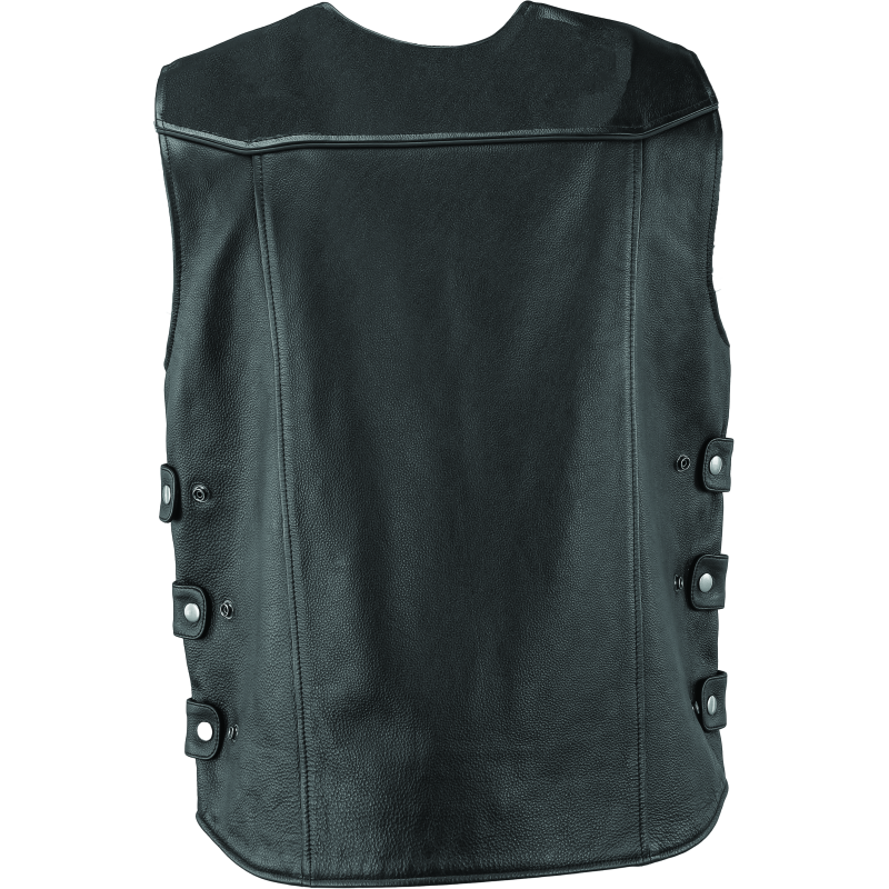 Kuryakyn Leather By River Road Plains Leather Vest Black - Small