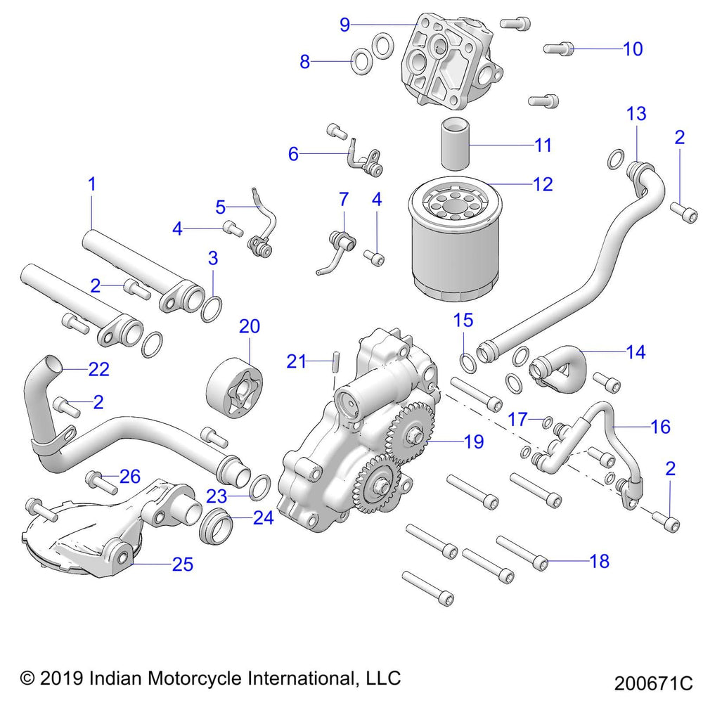 
                      
                        Indian Motorcycle TUBE-PRESSURE OIL FEED, Genuine OEM Part 2521769, Qty 1
                      
                    