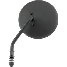 Bikers Choice Black 4 Inch Round Mirror Short Left Universal
