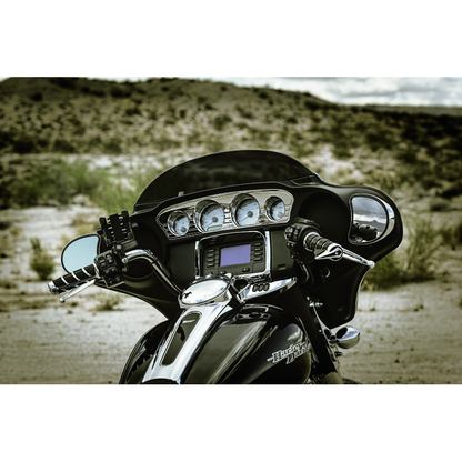Kuryakyn Tri-Line Gauge Trim 14-Up Touring Models Chrome