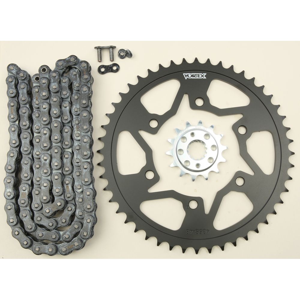 Sprocket/Chain Kit Stl/Stl 14/48t Sil Sx3 520 108l Blk