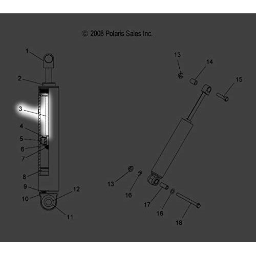 Polaris RZR Spring 100#, 12.3 in, Bright White, Genuine OEM Part 7043697-133, Qty 1