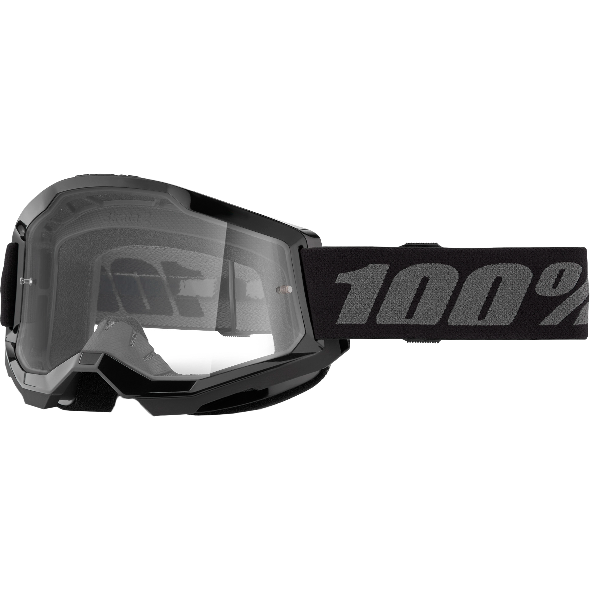 Strata 2 Goggle Black Clear Lens