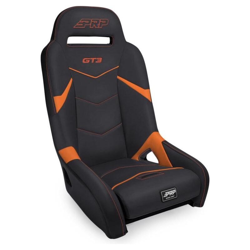 PRP GT3 Suspension Seat - Black/Orange