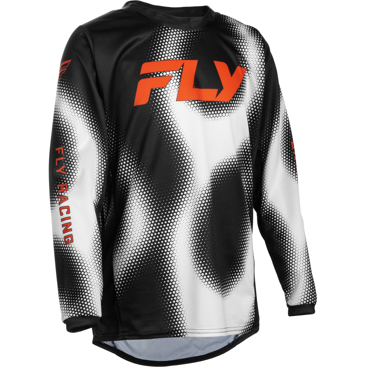 Youth Kinetic Torch Jersey Black/White/Orange Ys