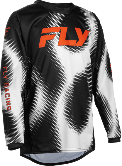 Youth Kinetic Torch Jersey Black/White/Orange Ym