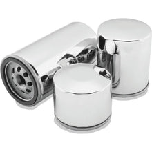 Twin Power Twin Cam and M8 Chrome Magnetic Oil Filter Replaces H-D 63798-99 with Backflow Valve