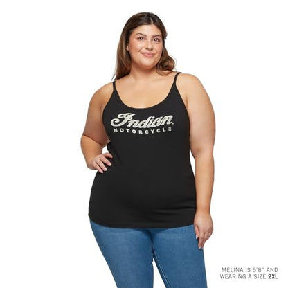 Indian Motorcycle Women's Script Logo Cami, Black - XL - 286478709