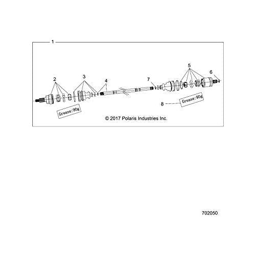 Polaris RZR Bar, Genuine OEM Part 3236166, Qty 1