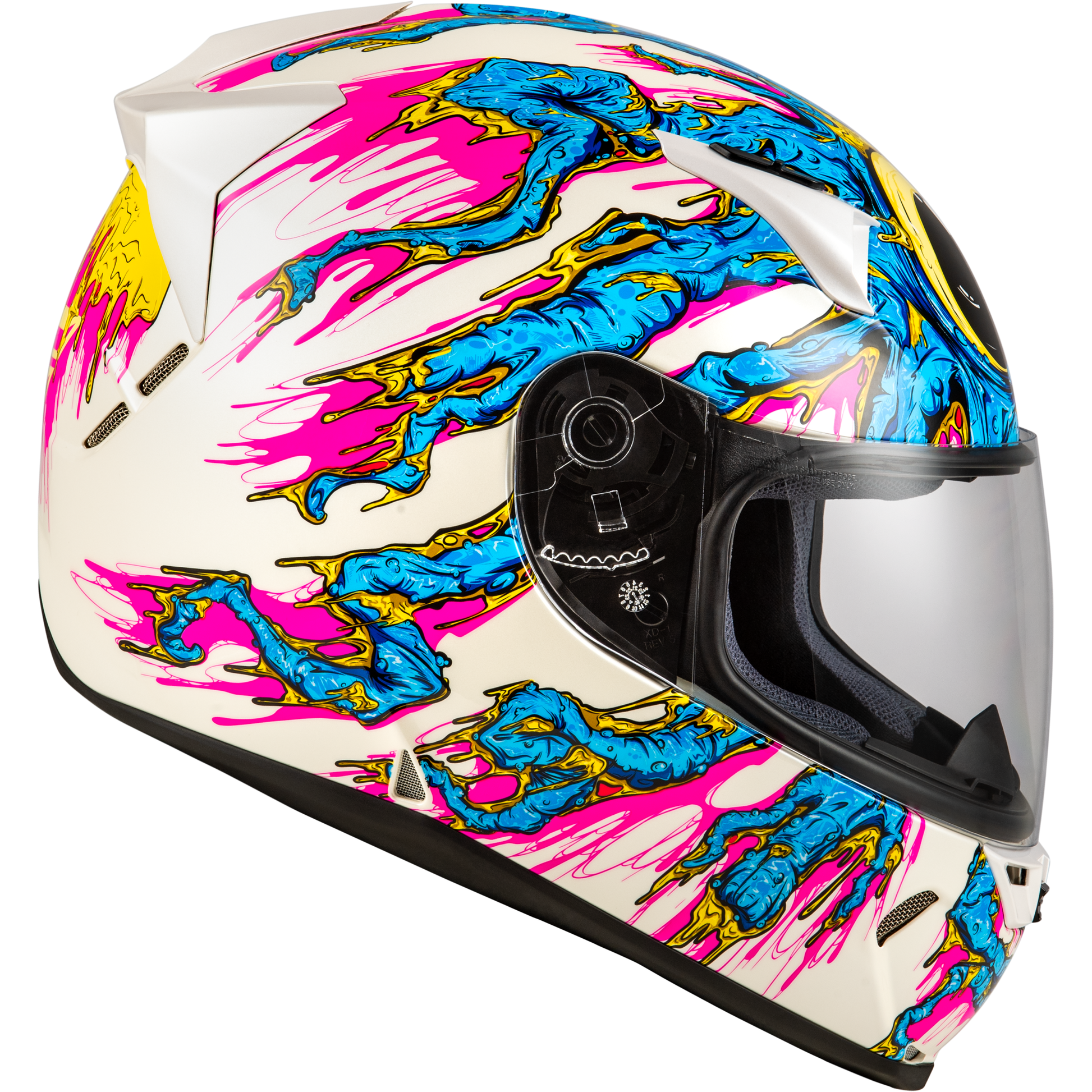Revolt Space Creep Helmet Light Blue/White/Pink Xl