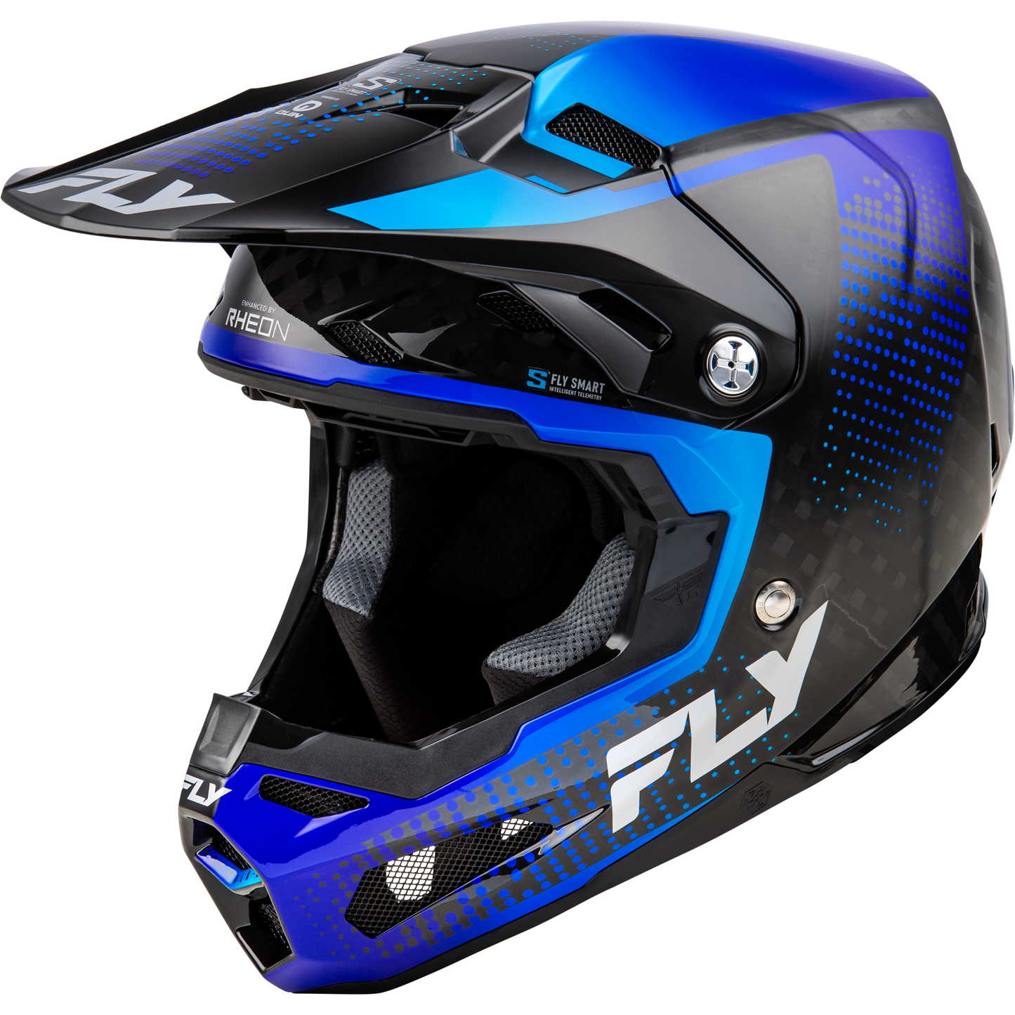 Yth Formula S Carbon Protocol Helmet Black Carbon/Blue Yl