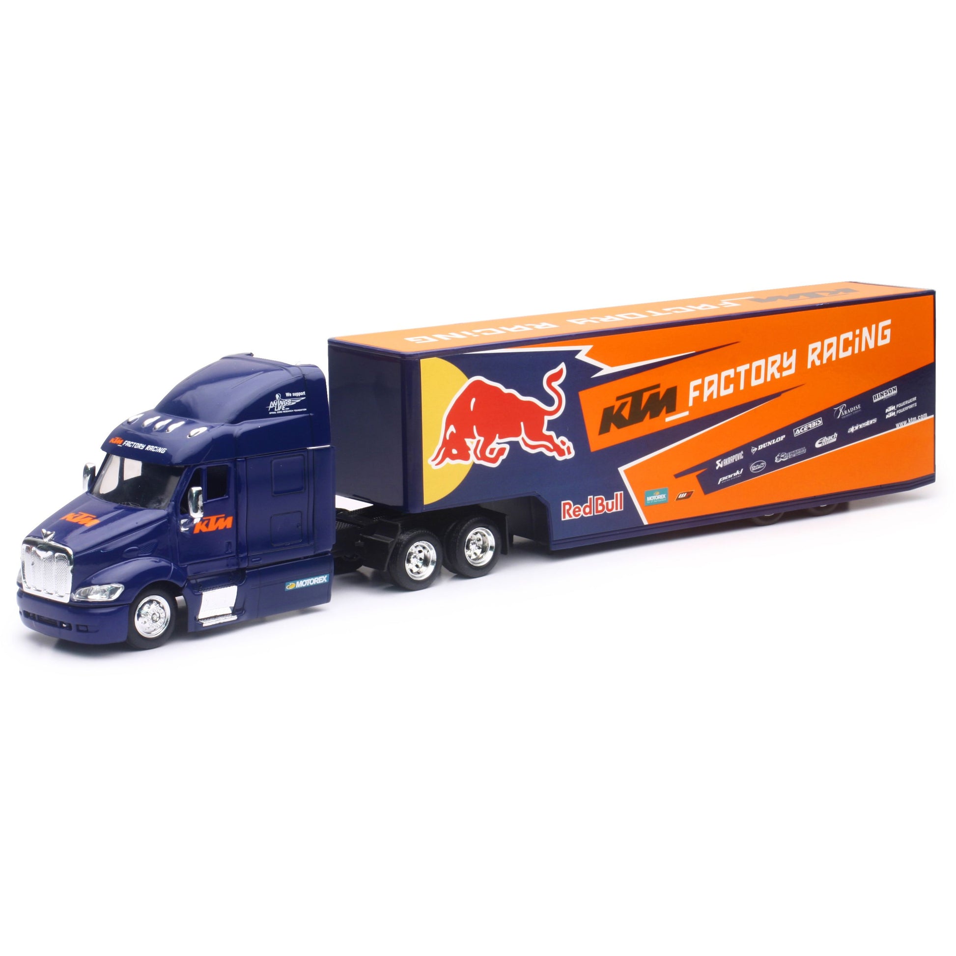 Replica 1:43 Semi Truck 17 Red Bull Ktm Race Truck