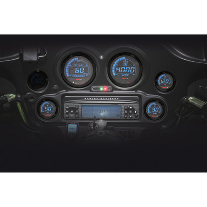 Hd 02 Series Gauge Kit Black Bezel Oil Temp
