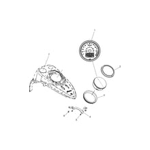 Indian Motorcycle Speedometer Assembly, CRSR, Black, Genuine OEM Part 3280834, Qty 1